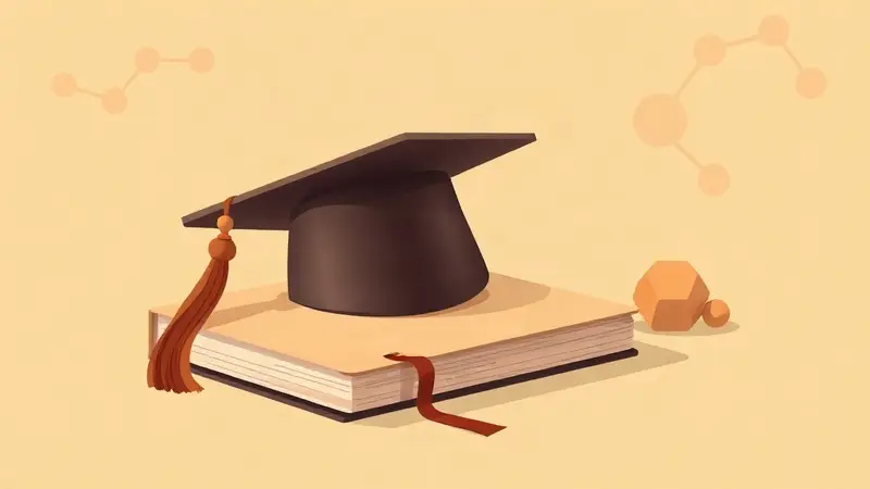 رسم توضيحي مفاهيمي يعبّر عن دراسة الذكاء الاصطناعي في الجامعة
