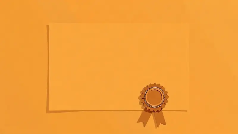 رسم توضيحي مفاهيمي يعبّر عن شهادات الذكاء الاصطناعي وقيمتها