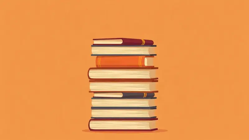 رسم توضيحي مفاهيمي يعبّر عن اختيار كتب تعلم الذكاء الاصطناعي